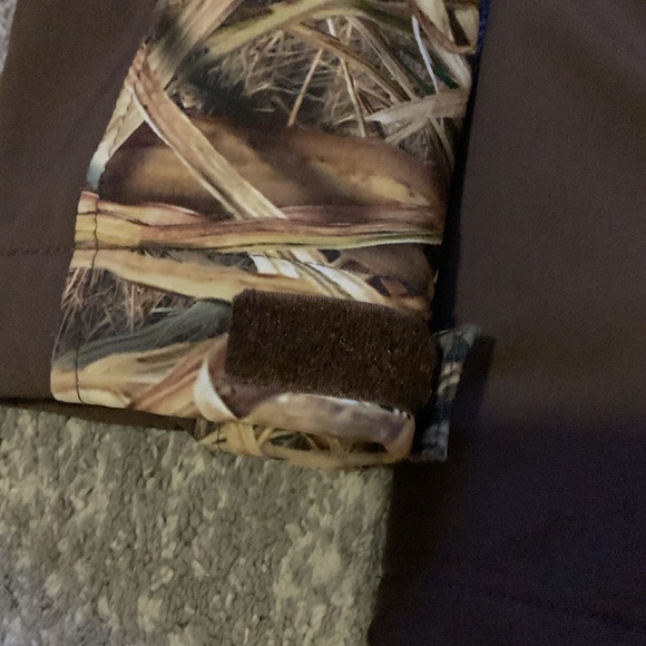 MOSSY OAK CAMO BROWN FLEECE LIGHT JACKET HUNTING OUTDOORS WOOD - Picture 4 of 6